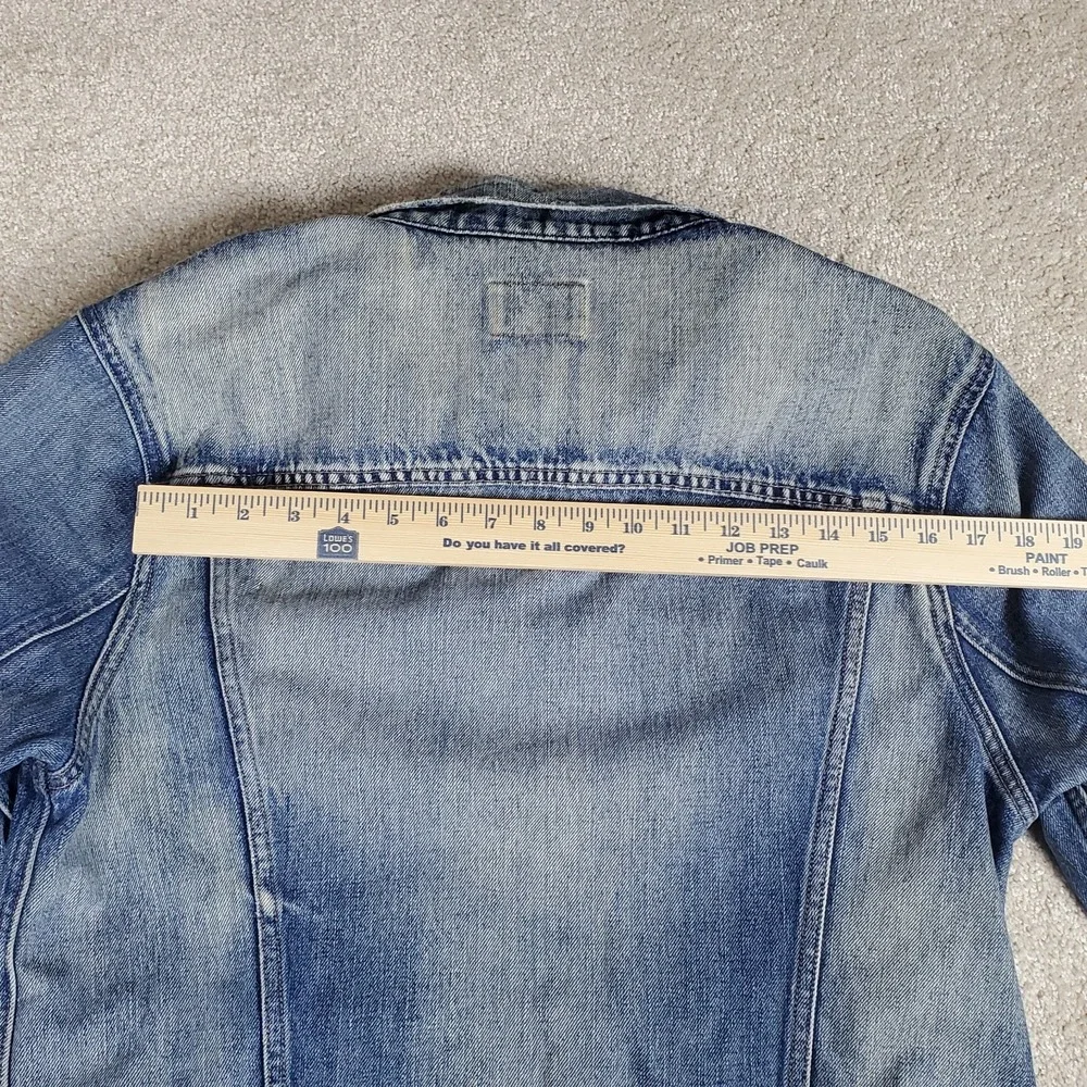 Polo Ralph Lauren Men's Blue Jean Jacket Size M Distressed Trucker Vintage 1990s